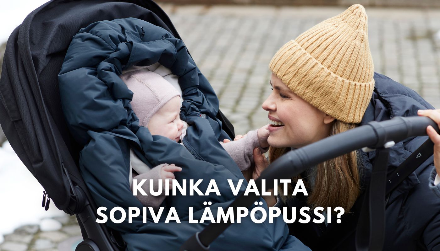 Voksi lämpötilaopas auttaa valitsemaan lämpöpussin vauvalle - Esim. pohjoisen kylmään talveen käy uusi City North.